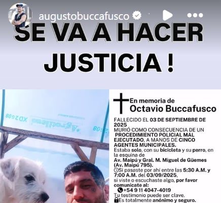 El crudo relato del hermano del hombre que murió durante un operativo policial en Vicente López: “Fue un exceso de las fuerzas”