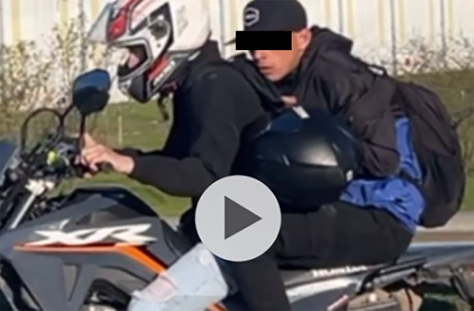 Le dispararon dos veces para robarle la moto en Tristán Suárez: el video