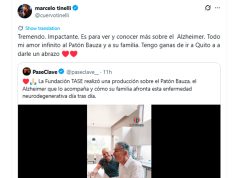 Las imágenes de la lucha del Patón Bauza contra su enfermedad neurodegenerativa: la emotiva reacción de Marcelo Tinelli