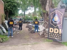 Allanaron una vivienda por una causa por amenazas y encontraron un desarmadero ilegal en General Rodríguez