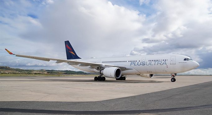 Autorizaron a la aerolínea española Plus Ultra Líneas Aéreas a ofrecer vuelos entre Buenos Aires y Madrid