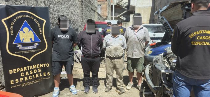 Desarticularon una banda que se dedicaba a vender y desguazar vehículos robados en La Matanza