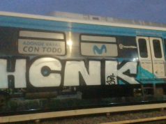 Detuvieron a cinco mexicanos que vinieron a ver el Superclásico por grafitar trenes del Sarmiento: el video