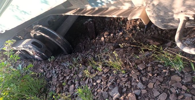 En Misiones descarriló un tren de carga que transportaba cemento: no hubo heridos