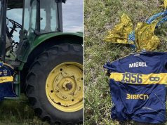 Habló el productor rural de un pueblo uruguayo que encontró la camiseta de Boca en homenaje a Russo: dónde la halló y qué hará con ella