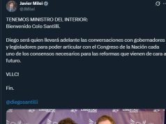 “Haré lo que tenga que hacer para lograr las reformas”: el primer mensaje de Santilli tras ser designado ministro del Interior