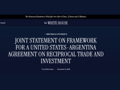 La Libertad Avanza destacó el acuerdo comercial que Argentina alcanzó con Estados Unidos