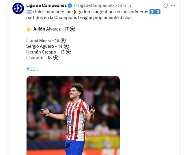 Los mejores memes de una nueva fecha de la Champions League: Julián Álvarez y Alexis Mac Allister, entre los destacados