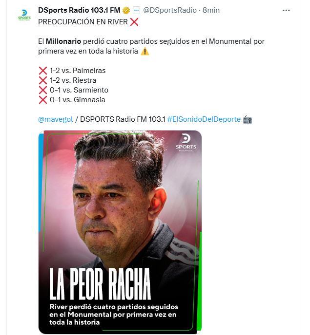 Los memes y reacciones de la derrota de River ante Gimnasia: críticas a Gallardo, burlas desde Boca y “justicia divina” de Maradona