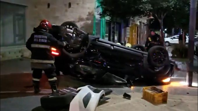Otro domingo de accidentes en la Ciudad de Buenos Aires: choques, vuelcos y varios heridos