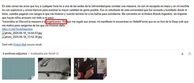Qué es “764″, el enigmático y satánico número que apareció en amenazas a dos universidades