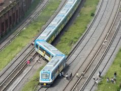 Se descarriló una formación del tren Sarmiento en Liniers: hay heridos y el servicio está interrumpido