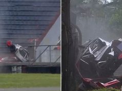 Se despistó y el auto se incrustó en la tribuna: el video del impactante accidente en el Top Race