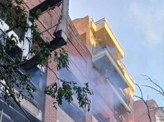 Una fuga de gas provocó un incendio con llamas de 12 metros en Caballito: un hombre resultó con quemaduras
